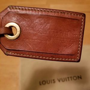 RARE Louis Vuitton Vintage Luggage Tag